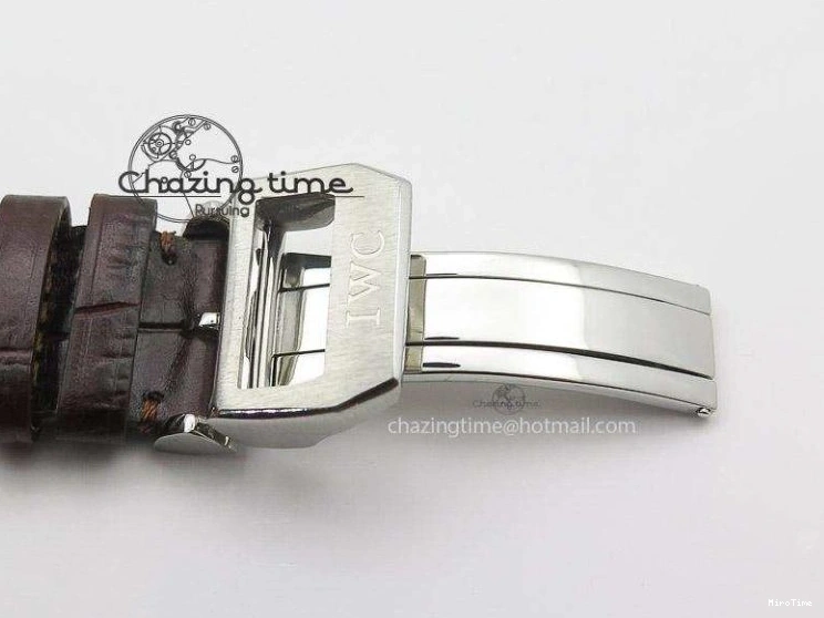 MIROTIME 0504 Pilot Chrono SS 3878 Gray Dial on Brown Leather Strap A Resilient 7395